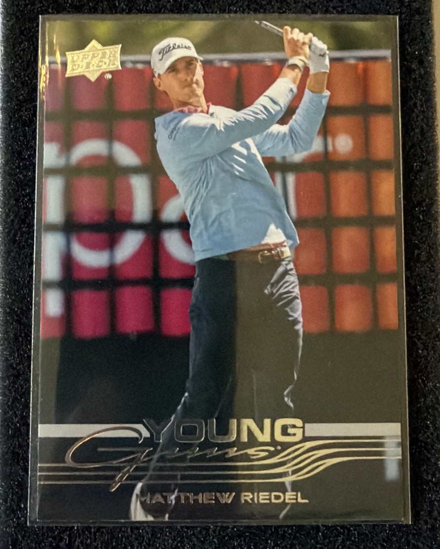 2026 Upper Deck Golf Young Guns Card #116 Matthew Riedel