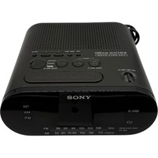 Sony Dream Machine ICF-C218 AM/FM Radio Alarm Clock   Black Vintage Digital