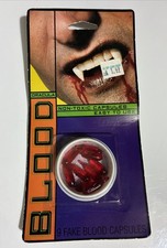 Vintage 1996 Dracula Blood Capsules Non-Toxic Fake Blood Halloween NEW Unopened