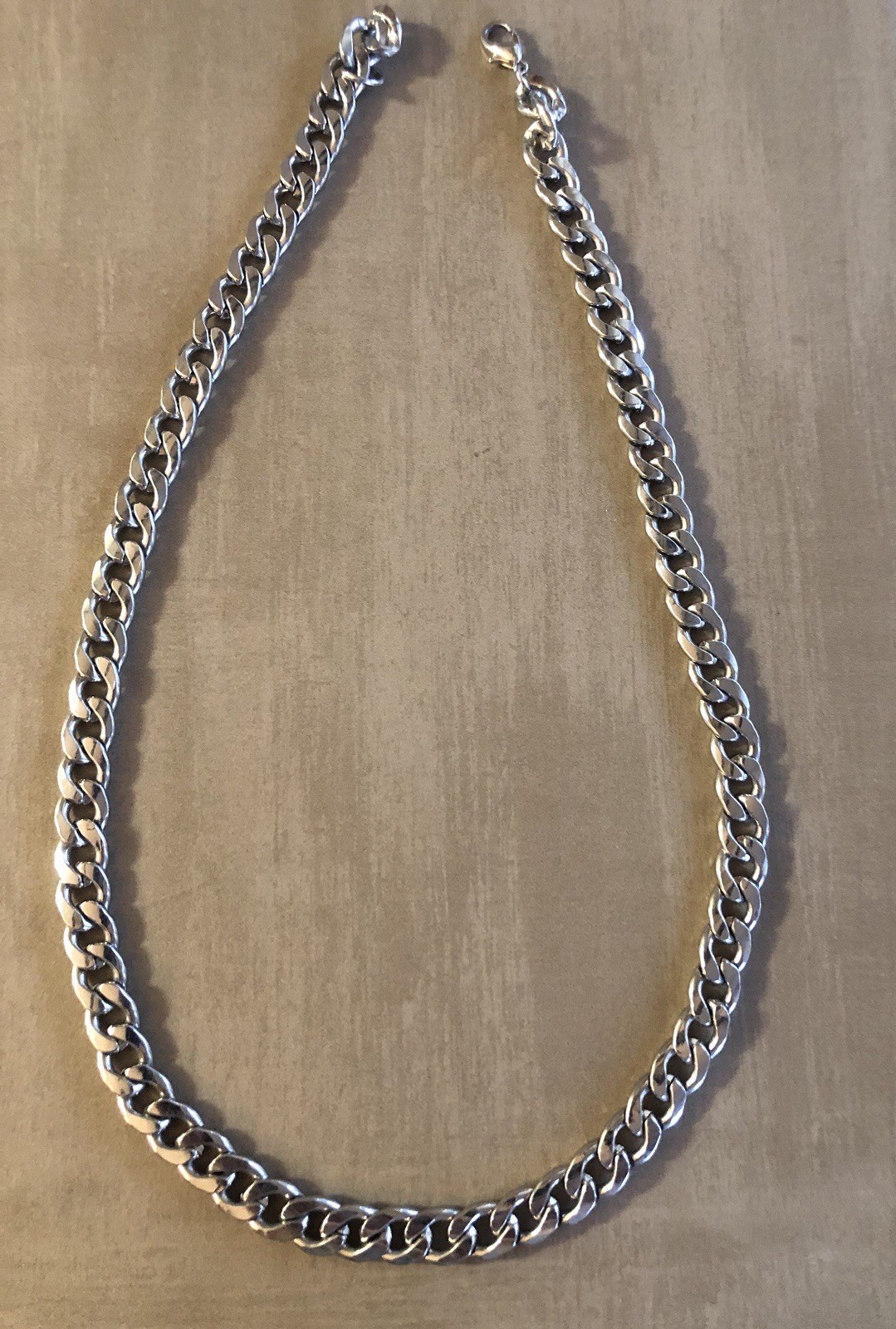 Extra long Stainless Steel stackable loop chain n… - image 1