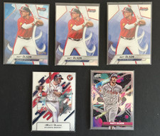 (5) Matt Olson Lot: 2025 Bowman's Best Blue Refractor /150, Pristine, Cosmic