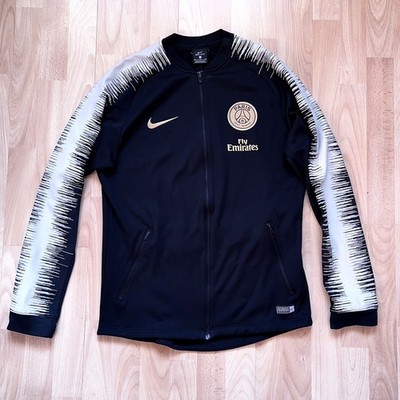 PSG Nike Paris Saint Germain Football Anthem Zip-Up Jacket Black Men s Medium