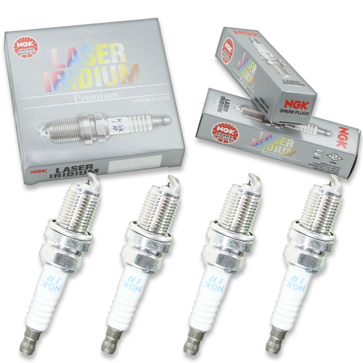 4 pc NGK 7418 IFR5J11 Laser Iridium Spark Plugs for PK16TT IK16TT FGR9DQI mi
