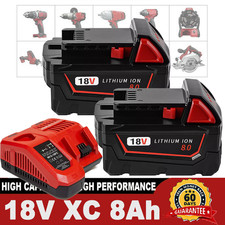 For Milwaukee M18 8.0Ah 18V Lithium XC Extended Capacity Battery 48-11-1865 Tool
