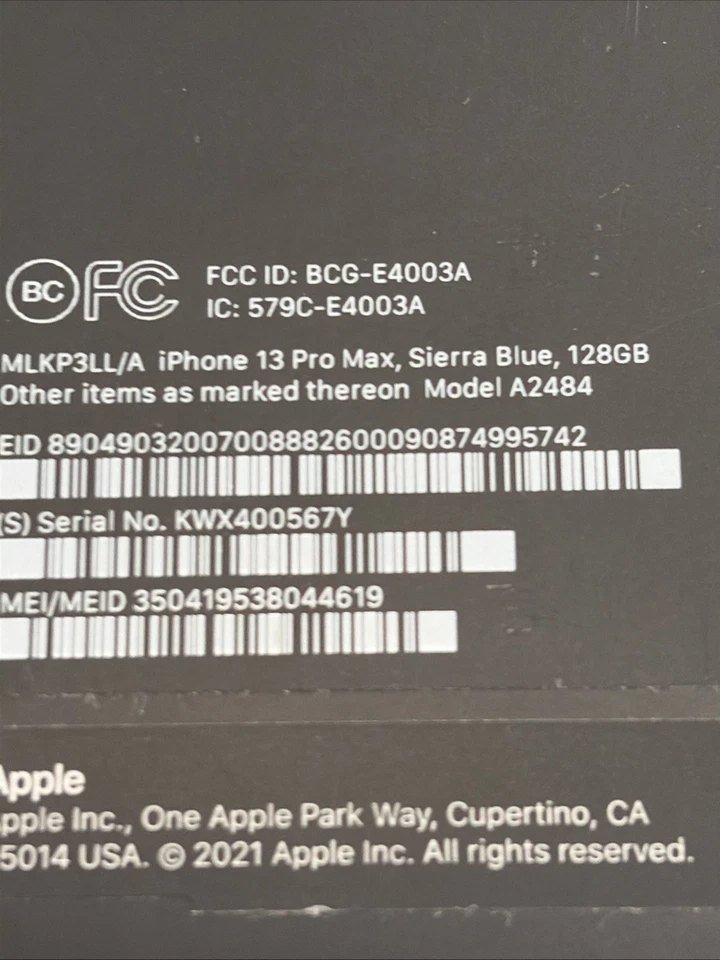 iPhone 13 Pro Max 128GB Sierra Blue Unlocked Smartphone - Image 4 of 4