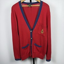 90s Vintage Charter Club - CREST Cardigan - Cottagecore - L
