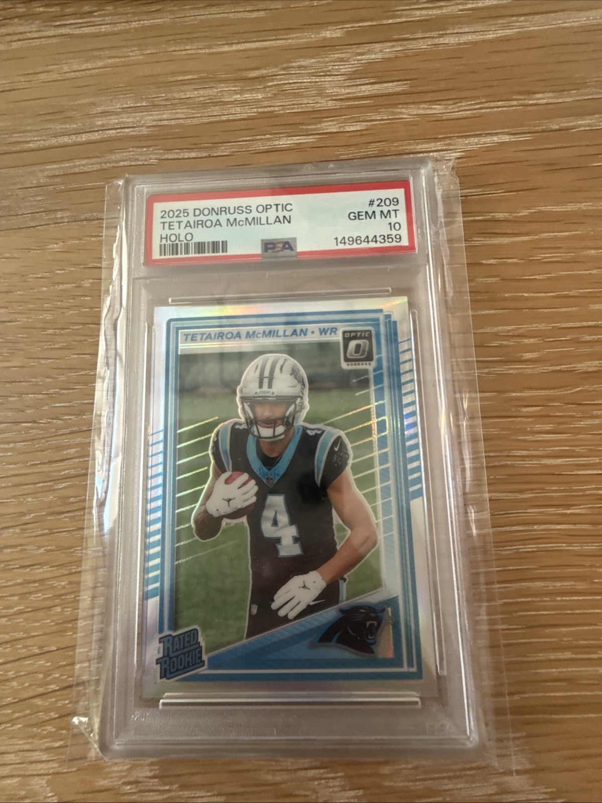 Tetairoa McMillan Panini Donruss Optic #209 Holo