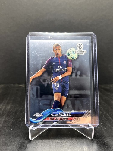2017-18 Topps Chrome UEFA Soccer Kylian Mbappe RC Rookie #41 (B)