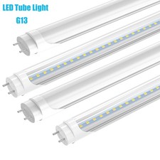 T8 4FT LED Tube 22W 5000K 6500K G13 Bi-Pin Bypass Ballast Double-end Clear Milky