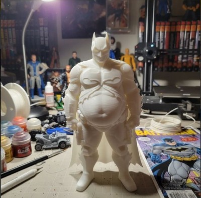 Batman fat DC Comics 4.72inch height 1:16 scale unpainted Models Kits DIY