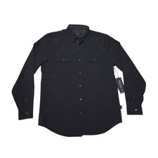 Kenneth Cole Men's Medium Slim Fit Shirt NEW WITH TAGS Black Button Up