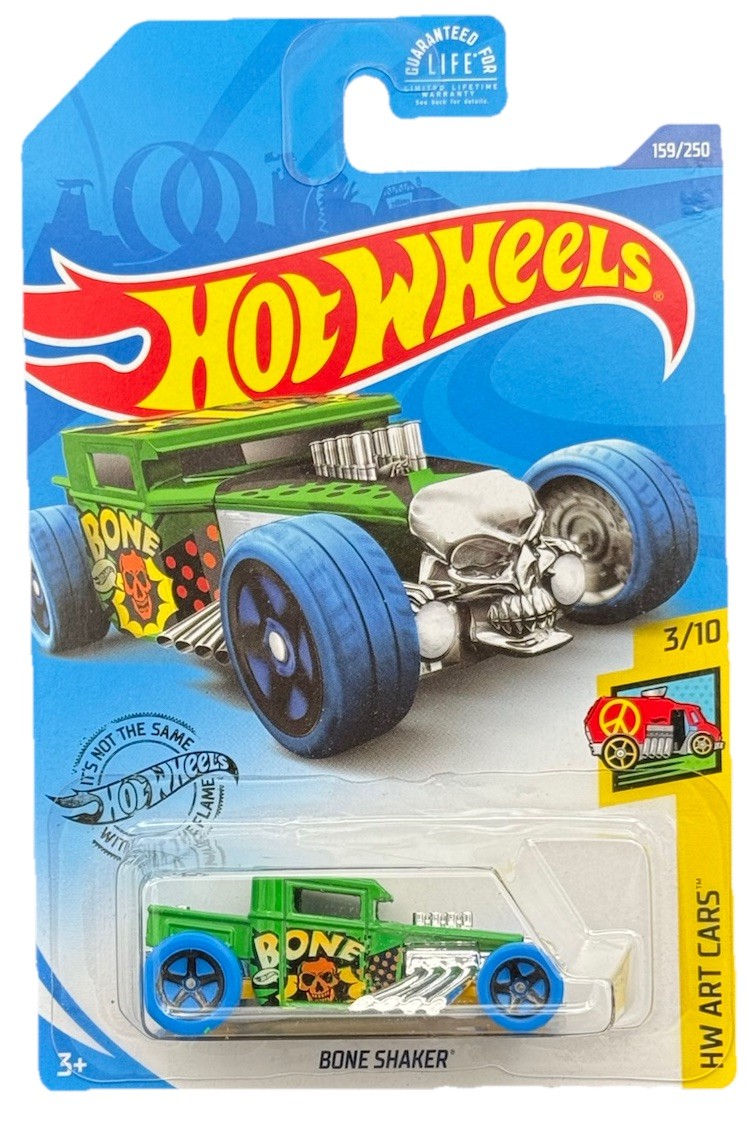 Hot Wheels 2020 HW Art Cars 3/10 Green Bone Shaker