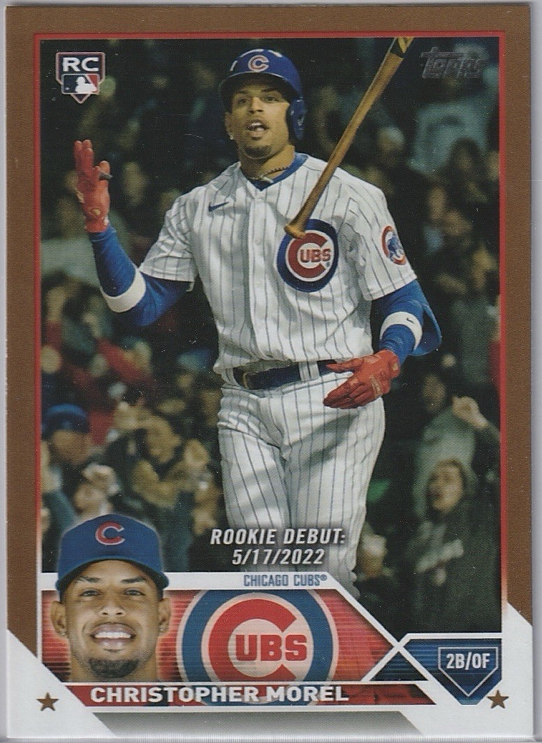 2023 Topps Update Series - Rookie Debut Christopher Morel #US163 Gold /2023 (RC)