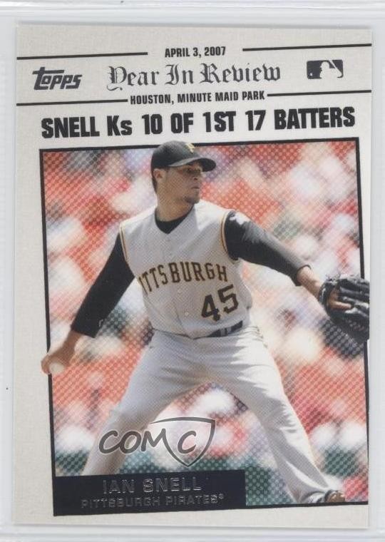 Ian Snell #YR3 2008 Topps Baseball Year in Review