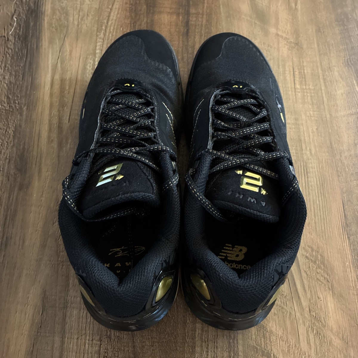 New Balance Kawhi IV Black Gold Men Size 9 Basketball Shoes