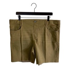 Time and Tru Women's Size XL 16-18 Olive Green Pull On Denim Shorts Cotton Blend