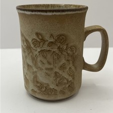 Vintage 70's Dunoon, Argyll, Made in Scotland Stoneware Mug Fruitbowl  Design