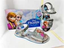 NWT Disney Frozen Elsa and Anna Toddler Light Up Snowflake Sandals Size 10