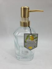 Decorative Soap Dispenser w/ Gold Tone Pump Quality Glass