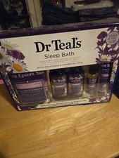 Dr Teal's Sleep Bath Set Lavender Chamomile Melatonin 5 Piece Kit