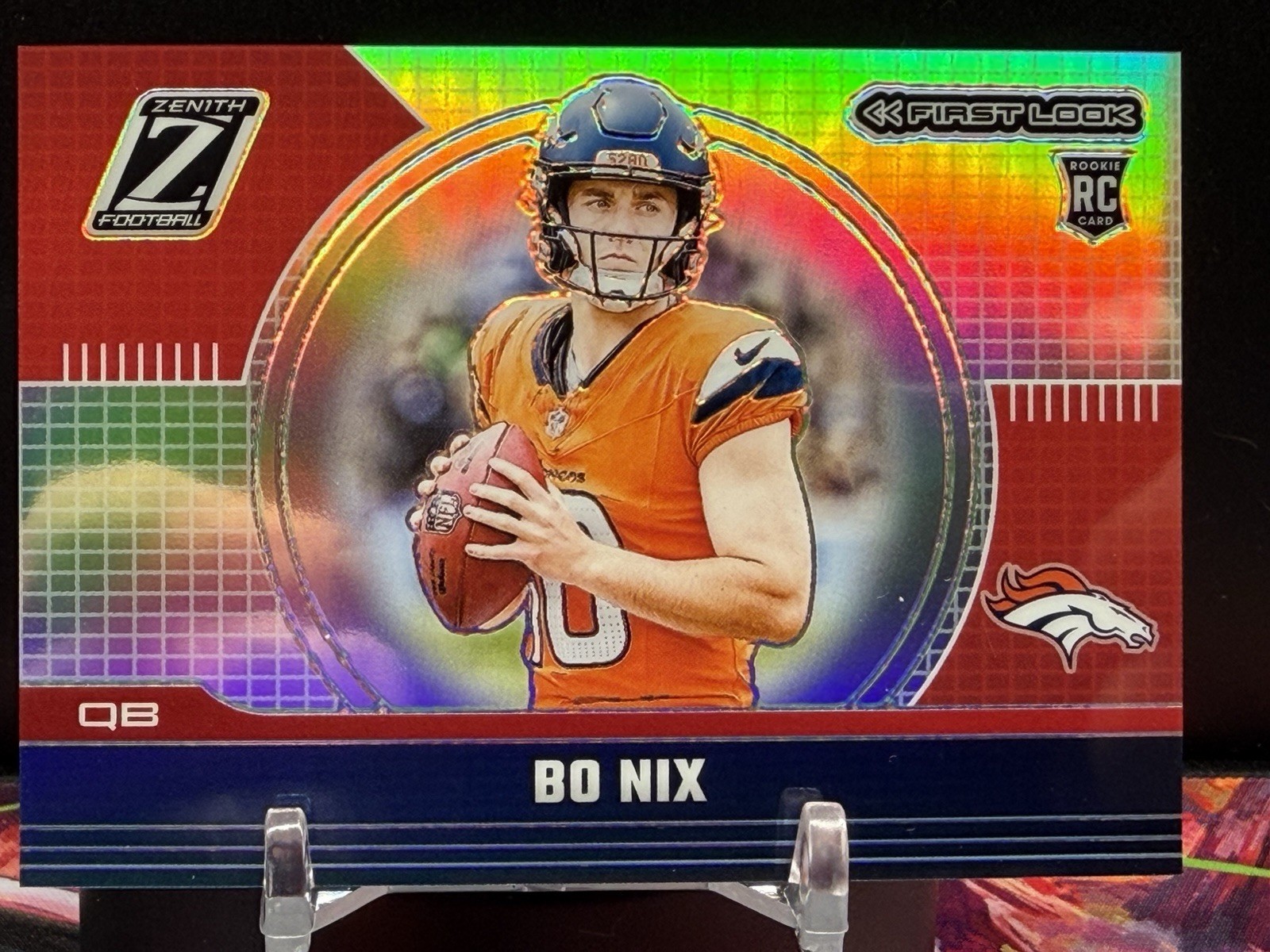 2024 Panini Zenith Football BO NIX RC No. 4 FIRST LOOK INSERT PRIZM SSP CASE HIT