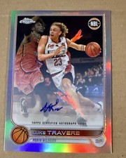 Topps 2022-23 Chrome NBL Luke Travers Autograph #67 Perth Wildcats Basketball