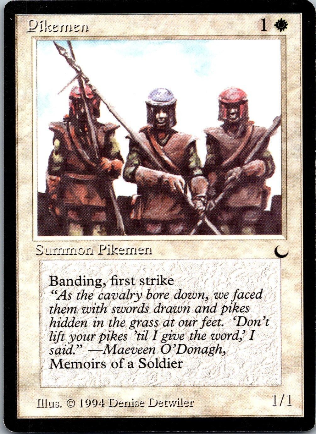 Pikemen Common The Dark Magic: The Gathering Lightly Played