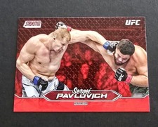 2025 Topps Stadium Club UFC #143 SERGEI PAVLOVICH Red Foil