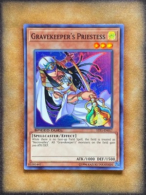 Yugioh Gravekeeper's Priestess STP1-EN017 Speed Duel Super Rare 1st Ed NM