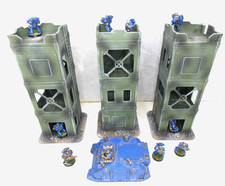WARGAMING TERRAIN PAINTED, SET OF 3 PIECES ADVANCE ORDERS.