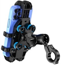 Motorcycle Phone Mount with Vibration Dampener, Anti-Shake Bike Phone Holder ...