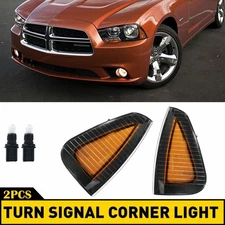 2x Side Marker Parking Turn Signal Corner Lights Set Pair NEW for 45087 Charger