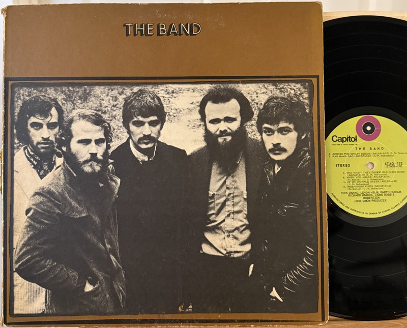 The Band Self-Titled Vinyl LP Capitol STAO-132 1st Pressing Up on Cripple Creek