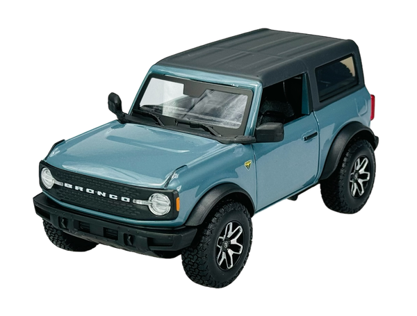 Maisto 2021 Ford Bronco Badlands Blue 1:24 Die Cast Metal Model New In Box 31530-image