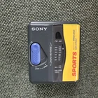 VTG Sony Walkman WM-FS393 Yellow Portable Compact Cassette Player - For Parts
