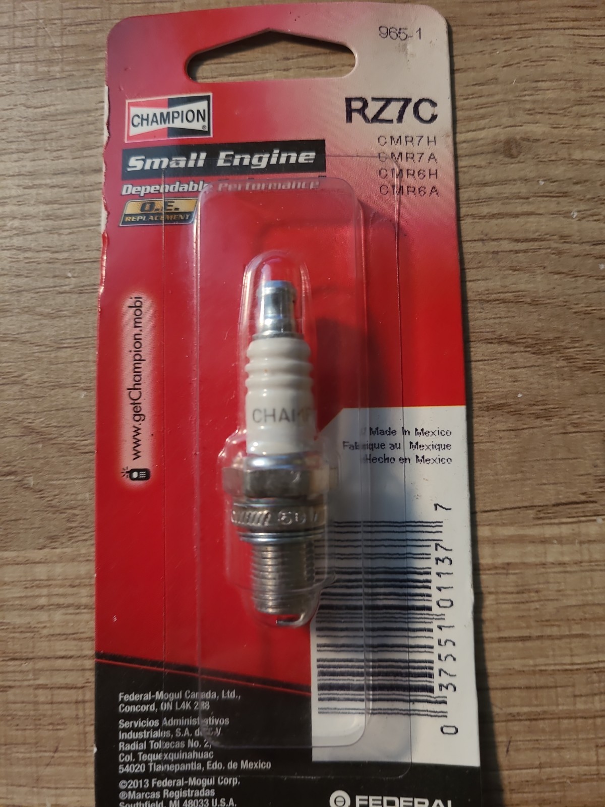 Champion Spark Plug Power Sport RZ7C 965-1