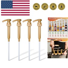 4 Pcs Coffee Syrup Pump Dispenser - Works as Skinny and Torani Syrup Pump - F...