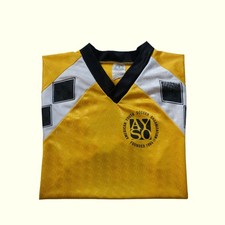 SPORT SPHERE VTG 80s RETRO CANADA MADE SOCCER AMERICAN YOUTH JERSEY YOUTH SZ L