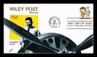 DR JIM STAMPS US WILEY POST AVIATION PIONEER AIR MAIL FDC SPECTRUM COVER