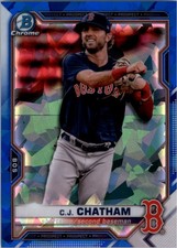 2021 Bowman Chrome Sapphire Prospects #BCP113 C.J. Chatham - BB