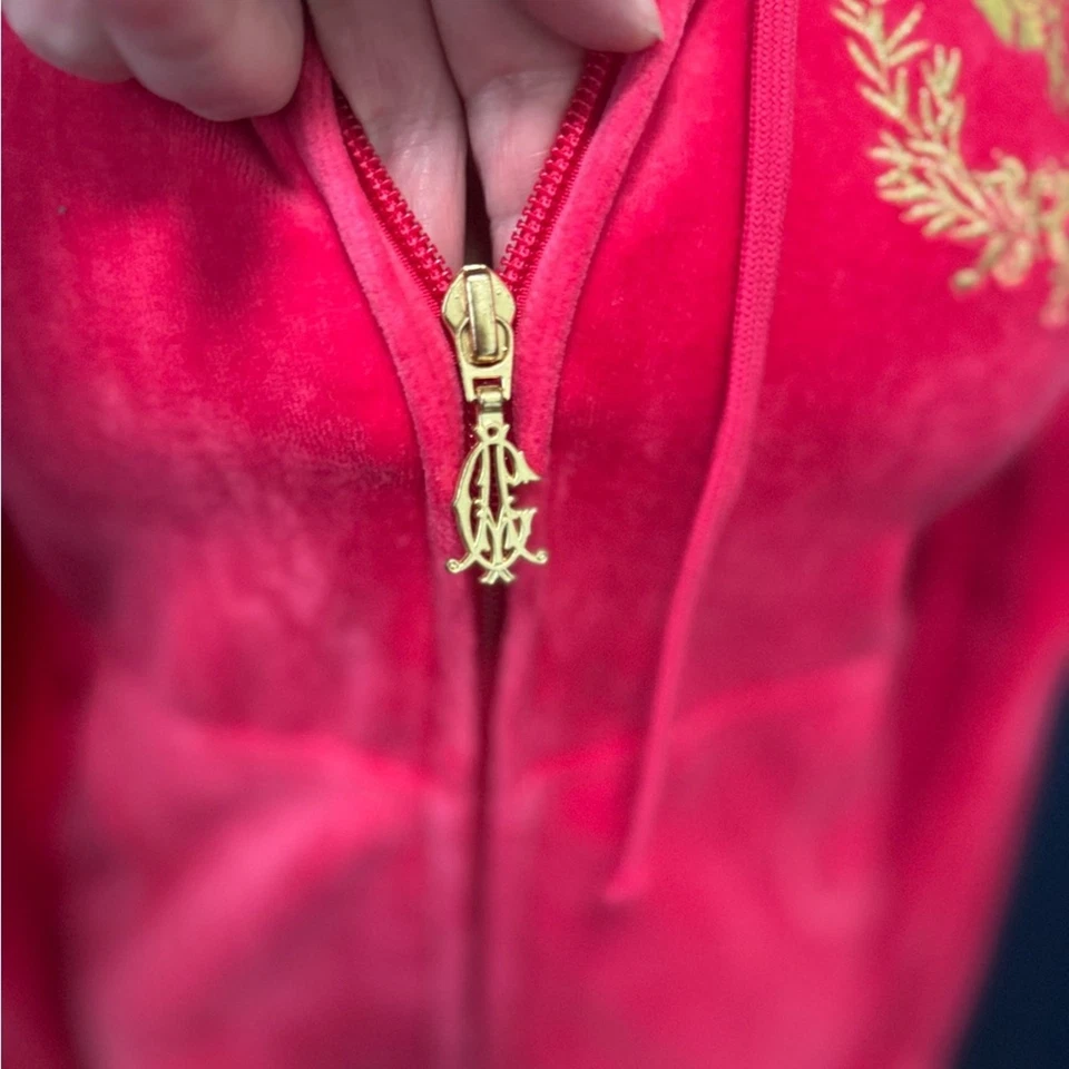 Chándal Christian Audigier Y2K Terciopelo Fucsia con Calavera Bordada XL Foto 3 de 4