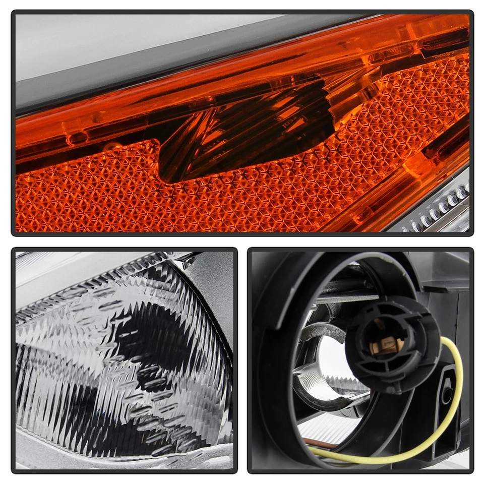 Juego de faros de cristal halógeno para Ford Focus 2015 2016 2017 2018 tipo EE. UU. Foto 4 de 4