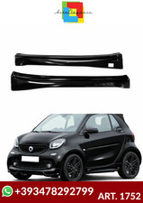 💕ART. 1752 MINIGONNE SMART 453 FORTWO ABS LOOK BRABUS NERO LUCIDE 💕