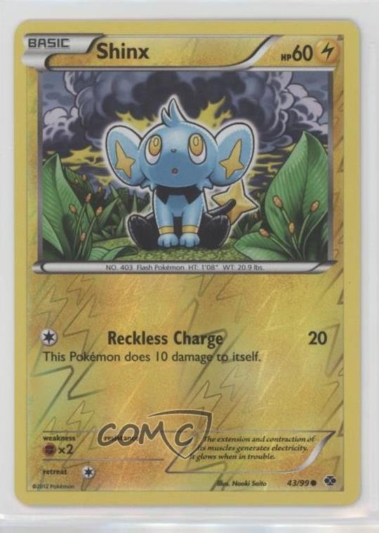 Shinx Reverse Foil Pokémon Black & White Next Destinies #43