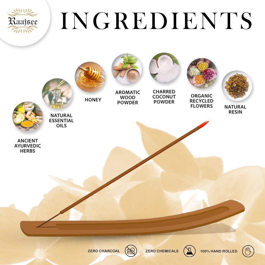 Sandalwood Incense Sticks 100 Gm Pack-100% Pure Organic Natural Hand Rolled f...