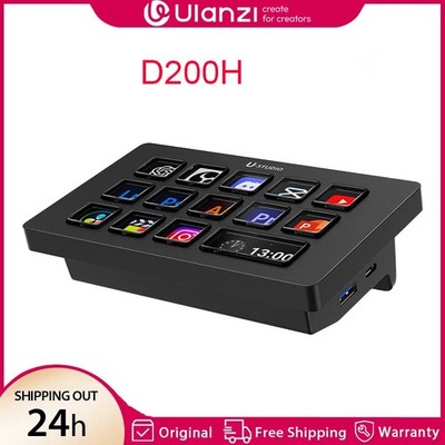 Ulanzi D200H 7in1 Stream Deck with 13 DIY Keys Stream-Controller Tastatur OBS PC