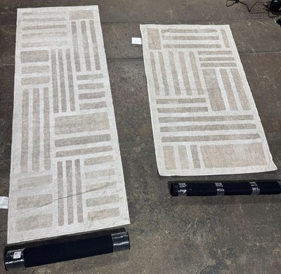 Ruggable 2-Pack Washable Rugs 2 x 3 With Non-Slip Pads