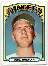 1972 Topps #365 Dick Bosman Texas Rangers