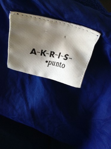 Akris Punto Fit Flare Dress Royal Blue Wool Size 12 - Picture 4 of 7