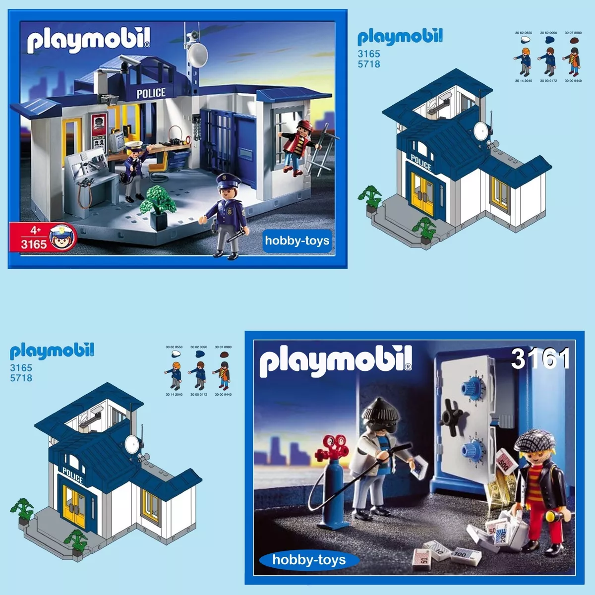 2015 Playmobil City Action Police Station Cops Robbers PARTS/PIECES LOT -  COOL